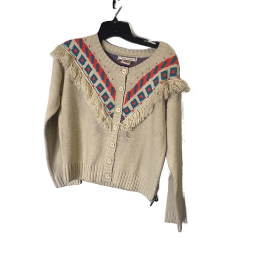 Sweater Cardigan By Flying Tomato In Tan, Size: M