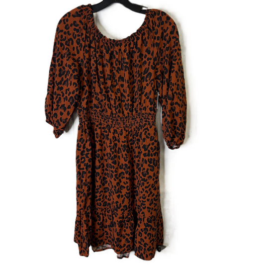 Dress Casual Midi By Knox Rose In Animal Print, Size: S