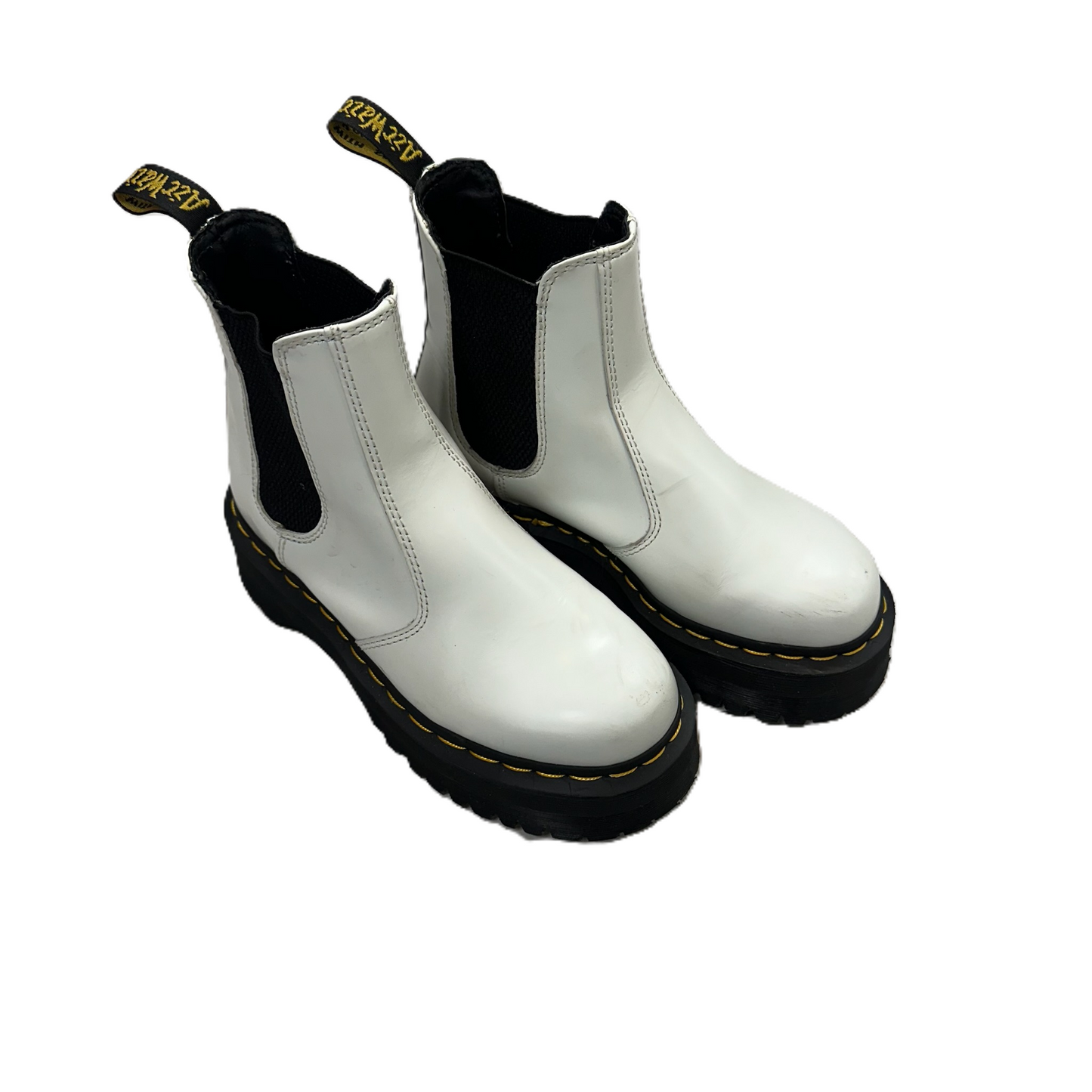 Boots Combat By Dr Martens In White, Size: 6