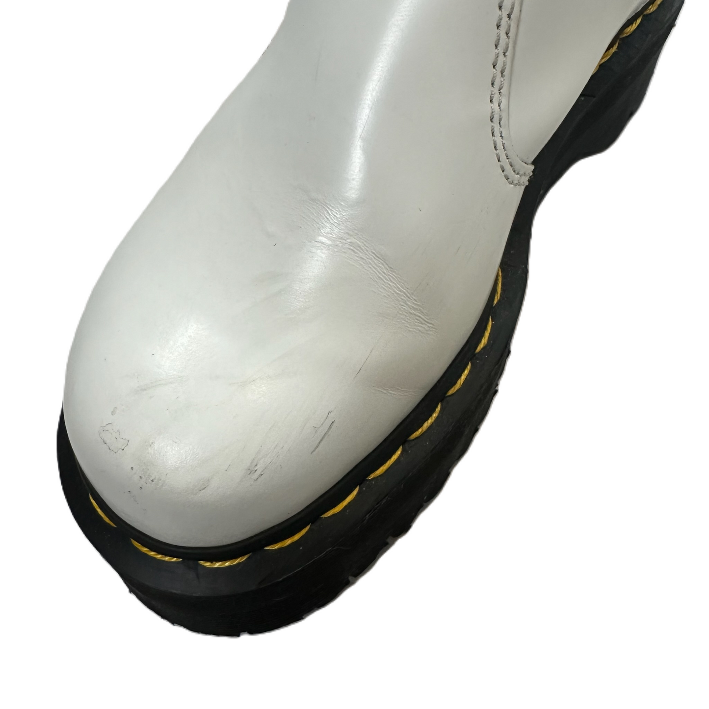 Boots Combat By Dr Martens In White, Size: 6