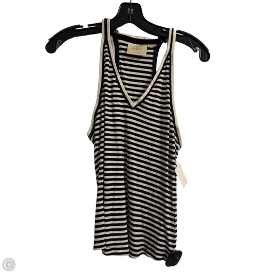 Top Sleeveless By Maeve In Striped Pattern, Size: M