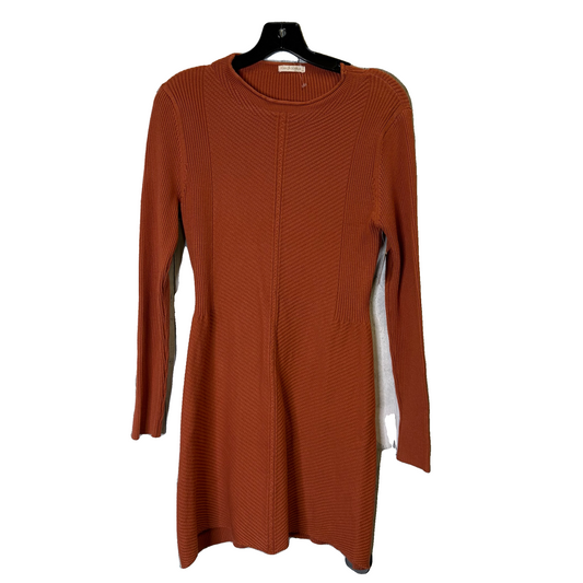 Dress Casual Midi By Clothes Mentor In Orange, Size: L