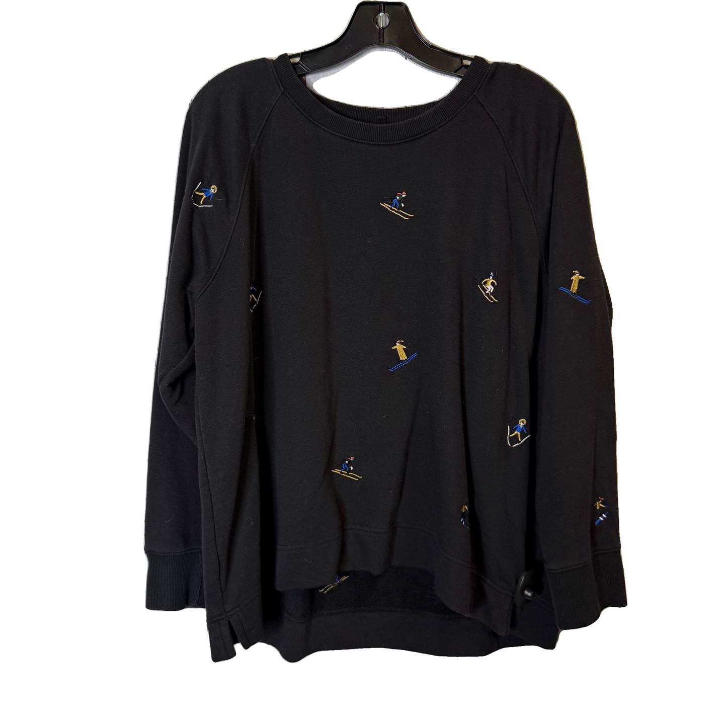Sweatshirt Crewneck By Lou And Grey In Black, Size: L