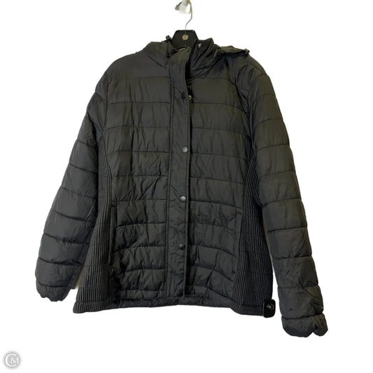 Jacket Puffer & Quilted By Time And Tru In Black, Size: L