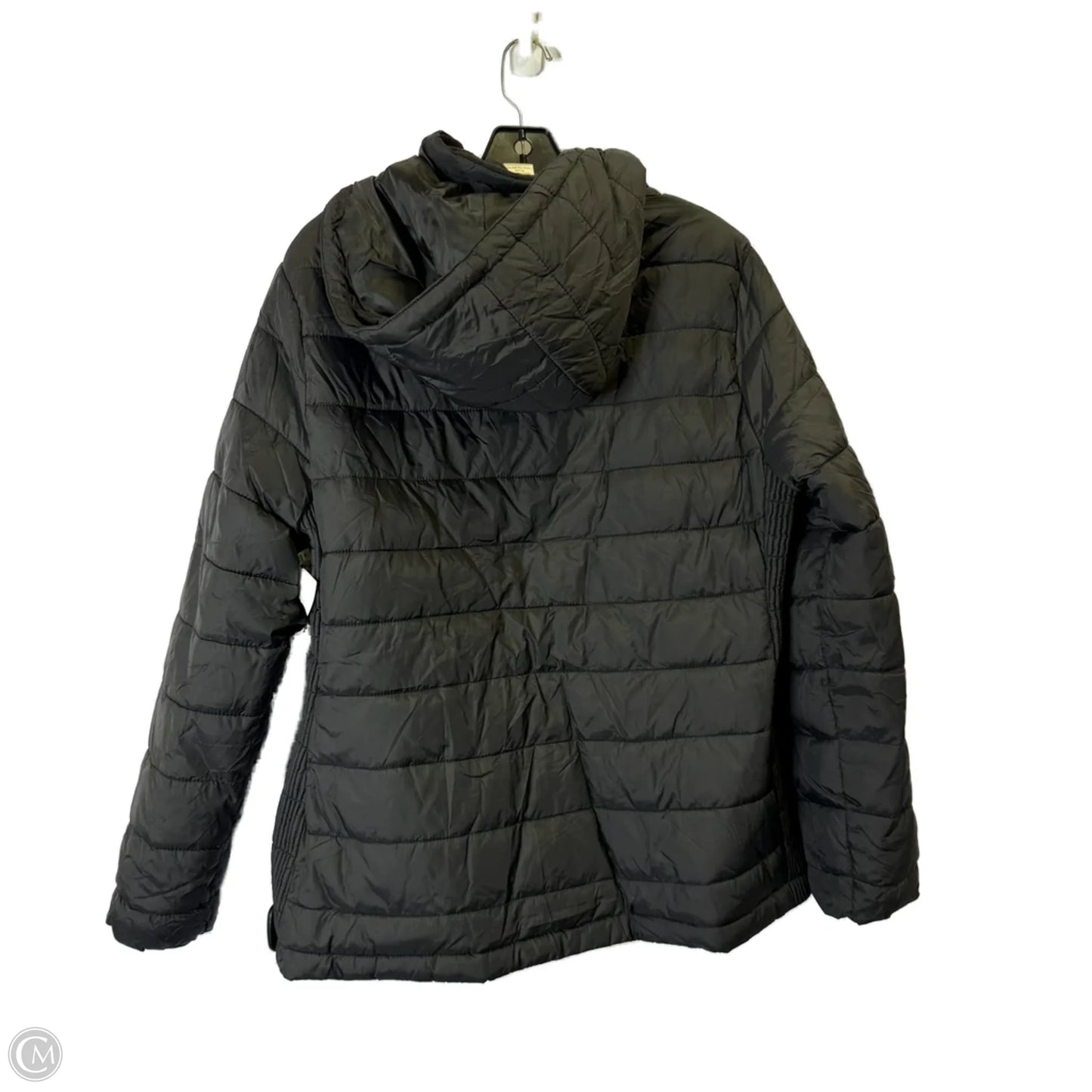 Jacket Puffer & Quilted By Time And Tru In Black, Size: L