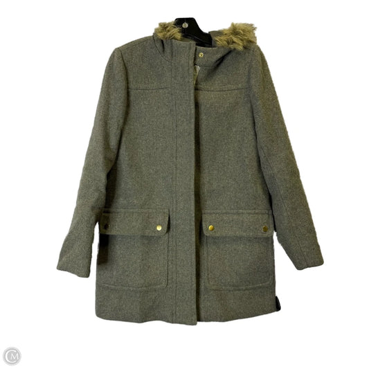 Jacket Fleece By J. Crew In Grey, Size: 2