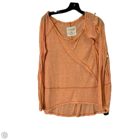 Top Long Sleeve By We The Free In Orange, Size: M