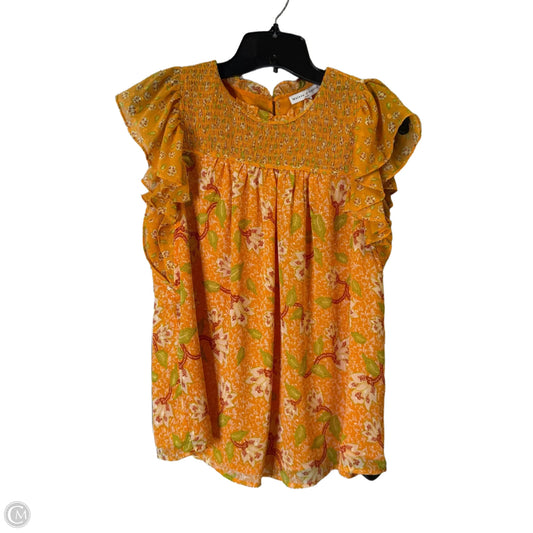 Top Short Sleeve By Clothes Mentor In Orange, Size: M