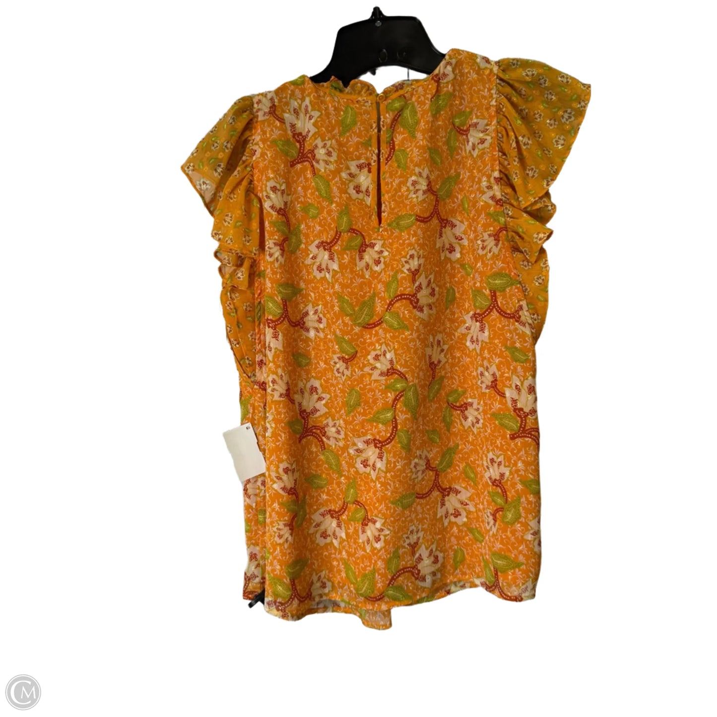 Top Short Sleeve By Clothes Mentor In Orange, Size: M