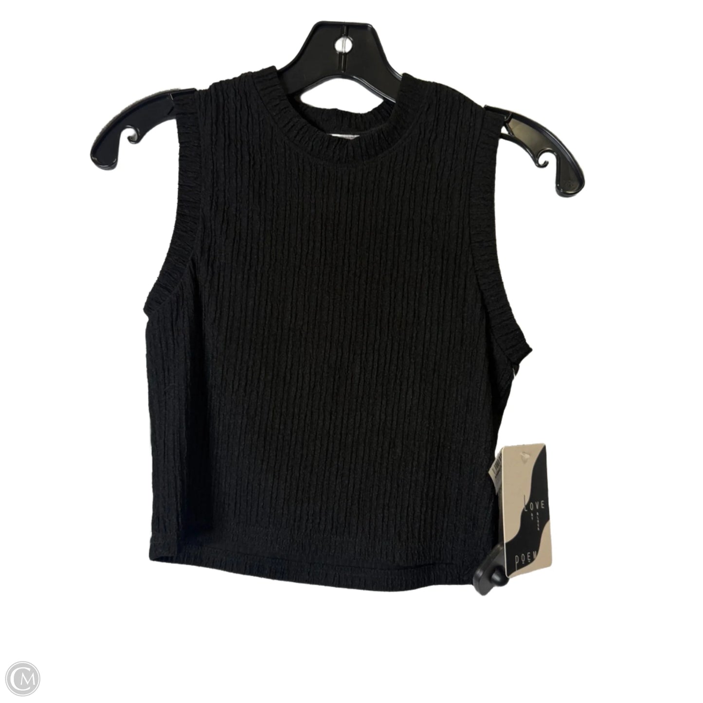 Top Sleeveless By Clothes Mentor In Black, Size: M