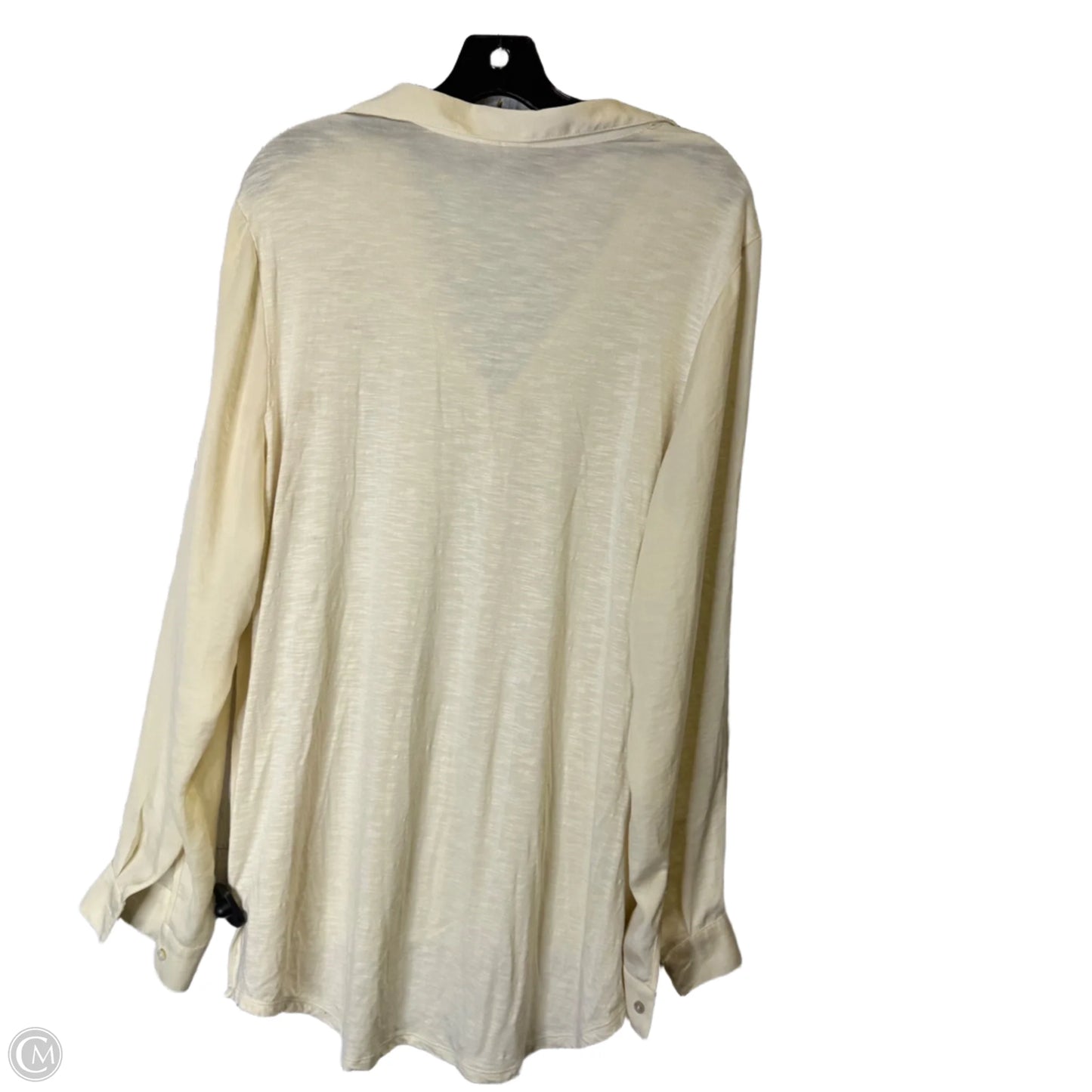 Top Long Sleeve By Dolan Left Coast In Yellow, Size: L