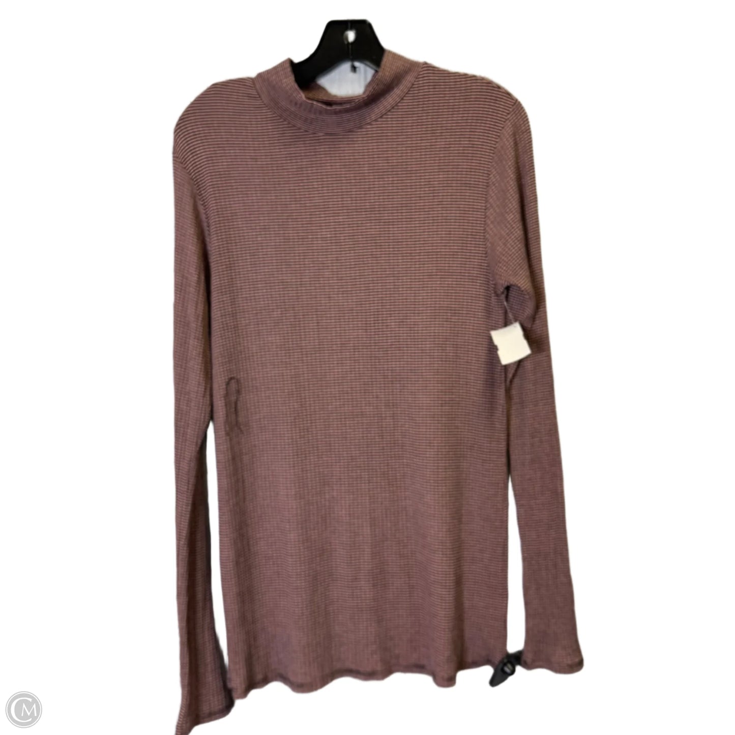 Top Long Sleeve By Free People In Striped Pattern, Size: L