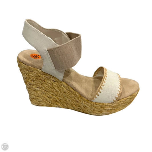 Sandals Heels Wedge By Altard State In White, Size: 8.5