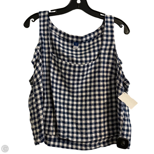 Top Sleeveless By Old Navy In Blue, Size: Xl