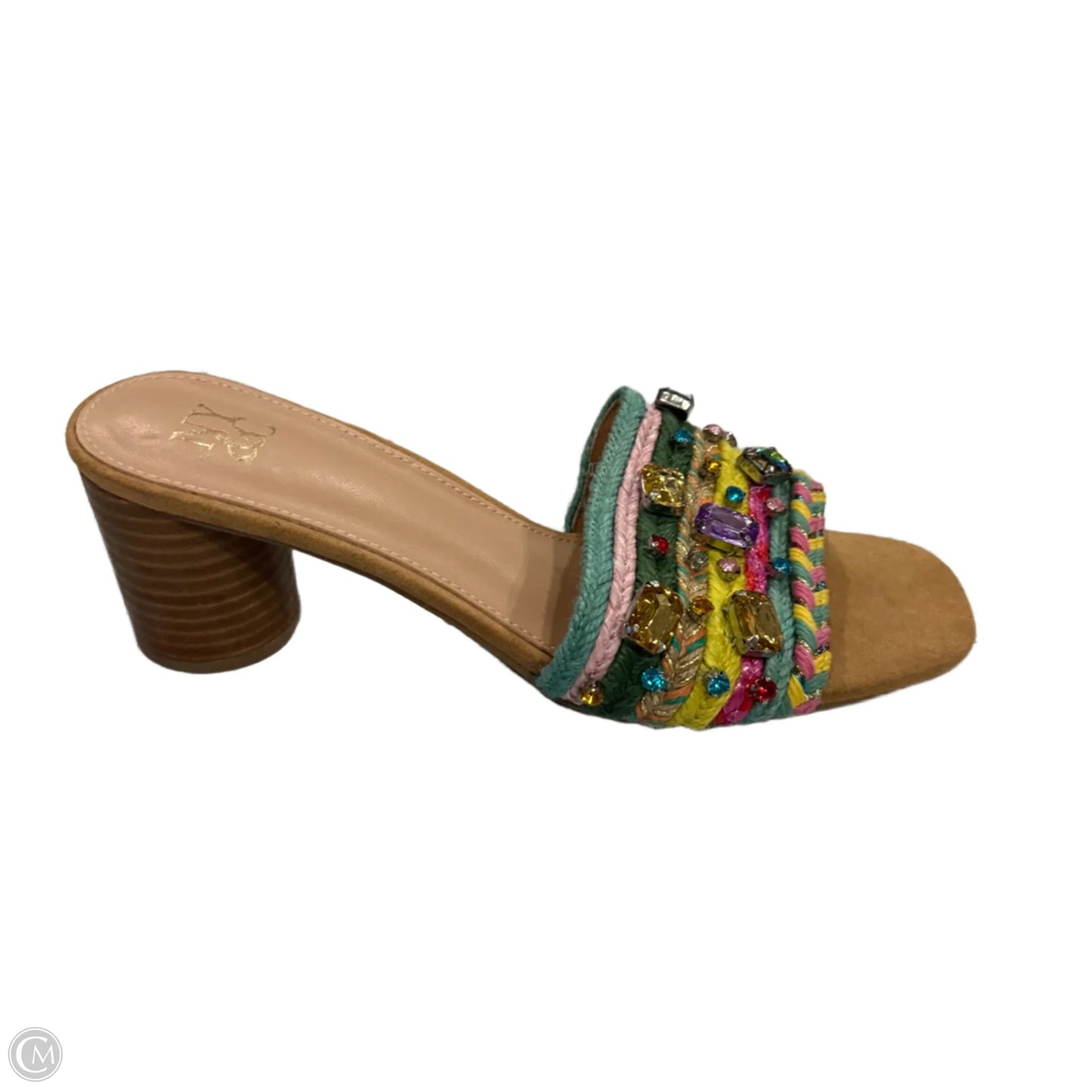 Sandals Heels Block By New York And Co In Brown, Size: 10