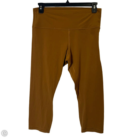 Athletic Leggings Capris By Lululemon In Brown, Size: 14