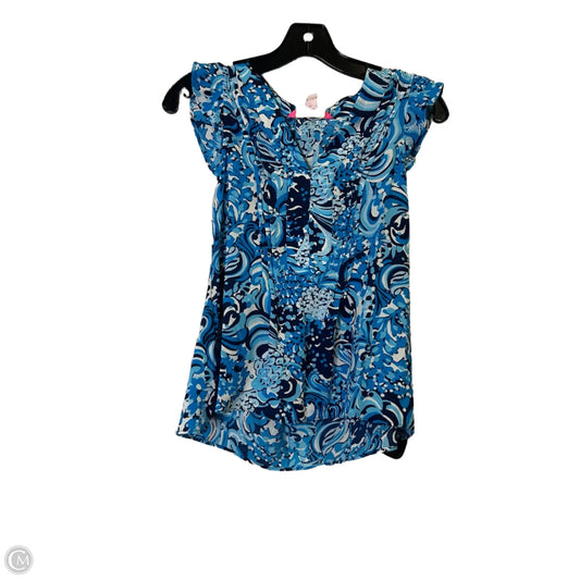 Top Sleeveless By Lilly Pulitzer In Blue, Size: Xxs