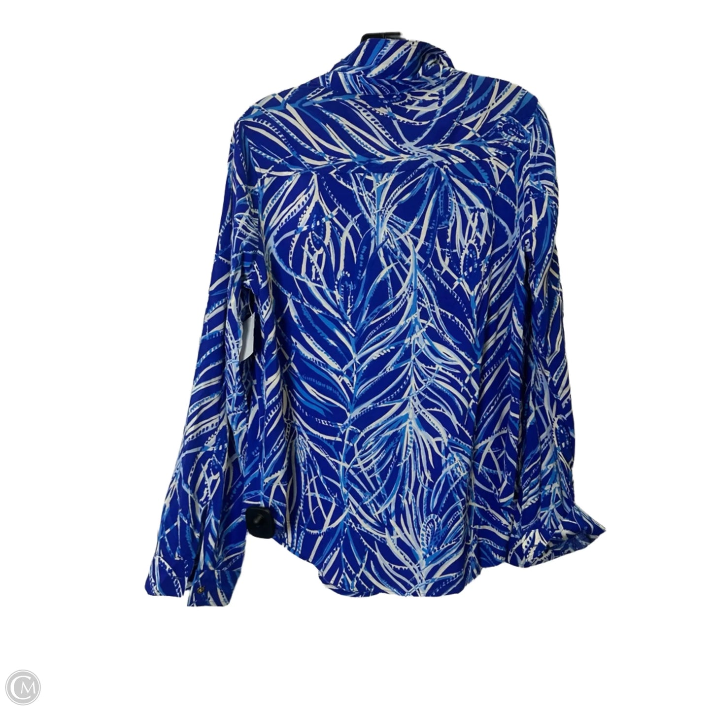 Top Long Sleeve By Lilly Pulitzer In Blue, Size: M