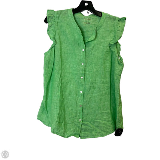 Top Sleeveless By Lilly Pulitzer In Green, Size: L