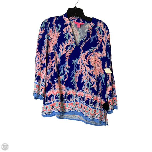 Top Long Sleeve By Lilly Pulitzer In Blue, Size: S