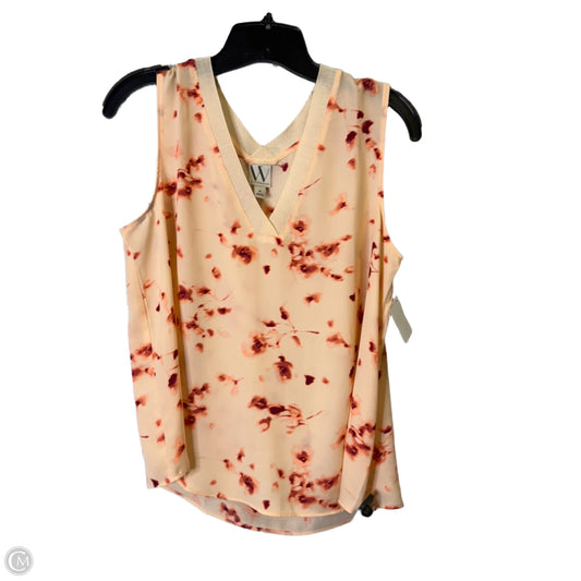 Top Sleeveless By Worthington In Peach, Size: M