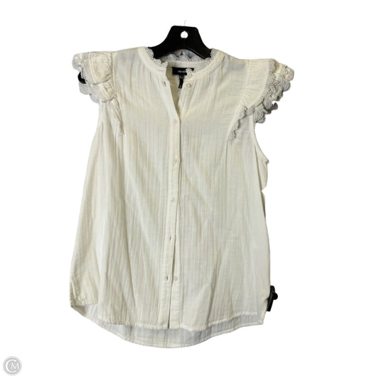 Top Sleeveless By Clothes Mentor In Ivory, Size: 4