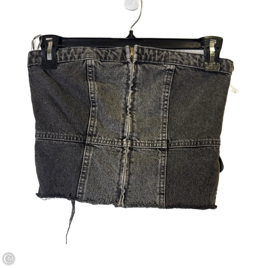 Top Sleeveless By Zara In Grey Denim, Size: S
