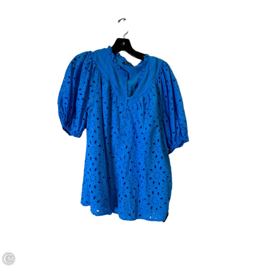 Top Short Sleeve By Clothes Mentor In Blue, Size: Xl