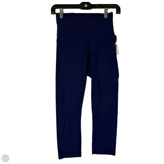 Athletic Leggings Capris By Lululemon In Navy, Size: 4