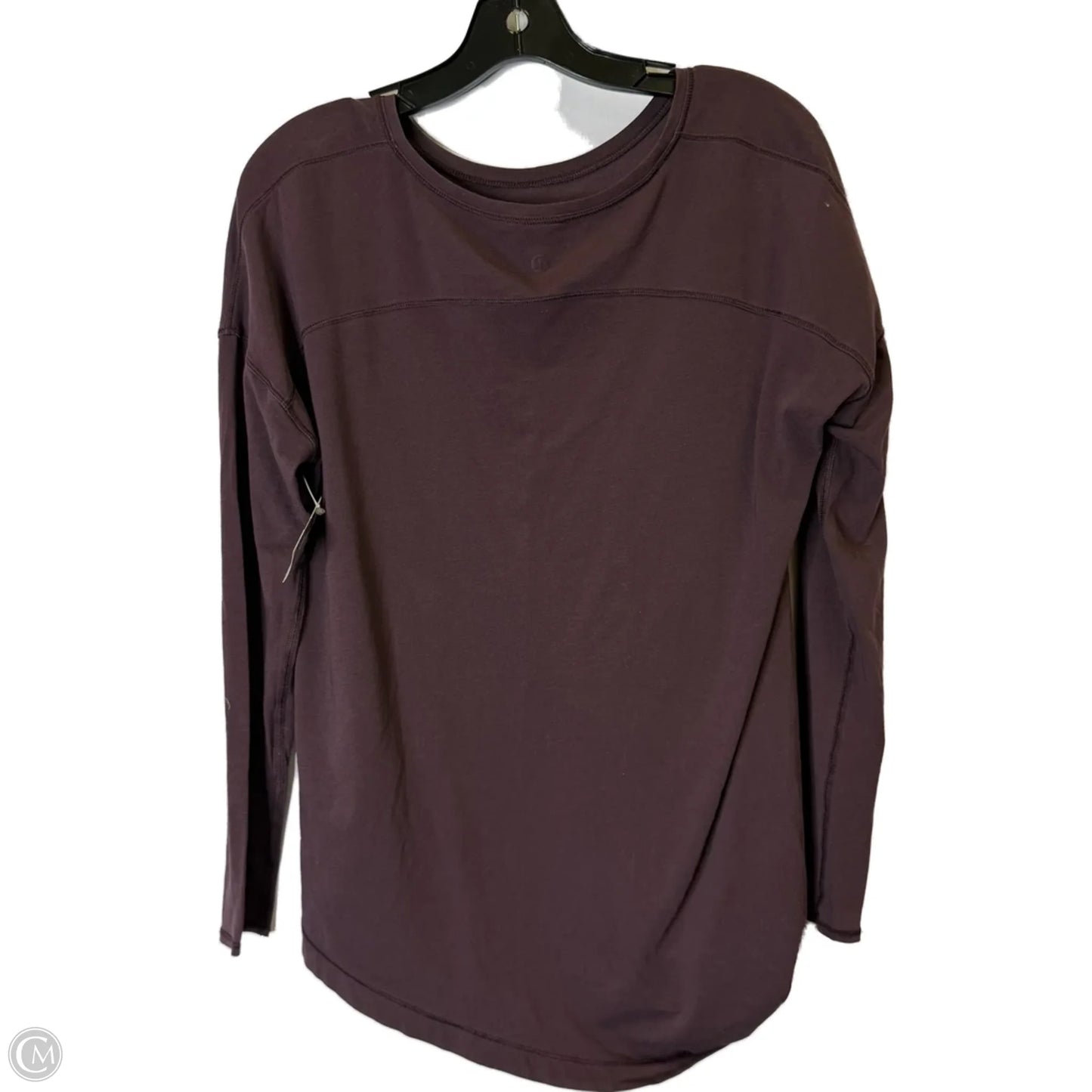 Athletic Top Long Sleeve Collar By Lululemon In Purple, Size: 6
