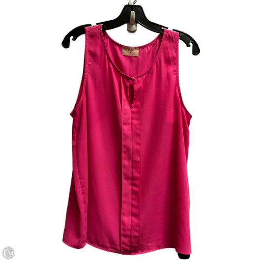 Top Sleeveless By Everly In Pink, Size: L