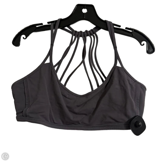 Athletic Bra By Lululemon In Grey, Size: 12