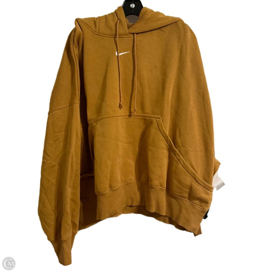 Athletic Sweatshirt Hoodie By Nike Apparel In Brown, Size: Xxl