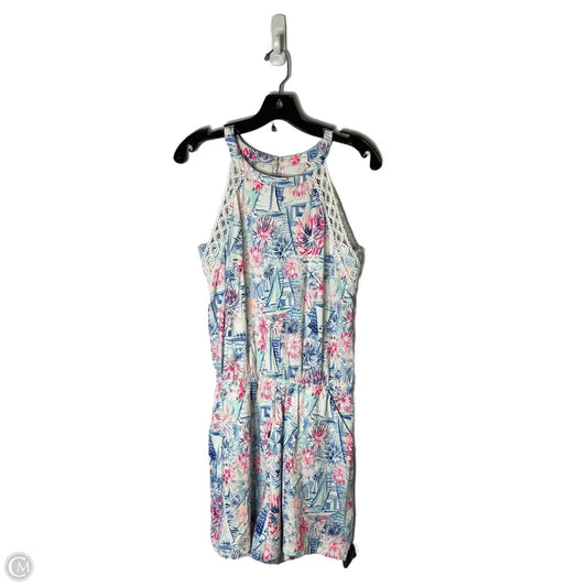 Romper By Lilly Pulitzer In Blue & Pink, Size: S