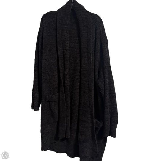 Sweater Cardigan By Barefoot Dreams In Black, Size: 2x