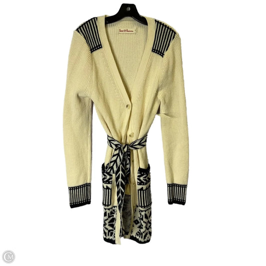 Sweater Cardigan By Clothes Mentor In Cream, Size: M
