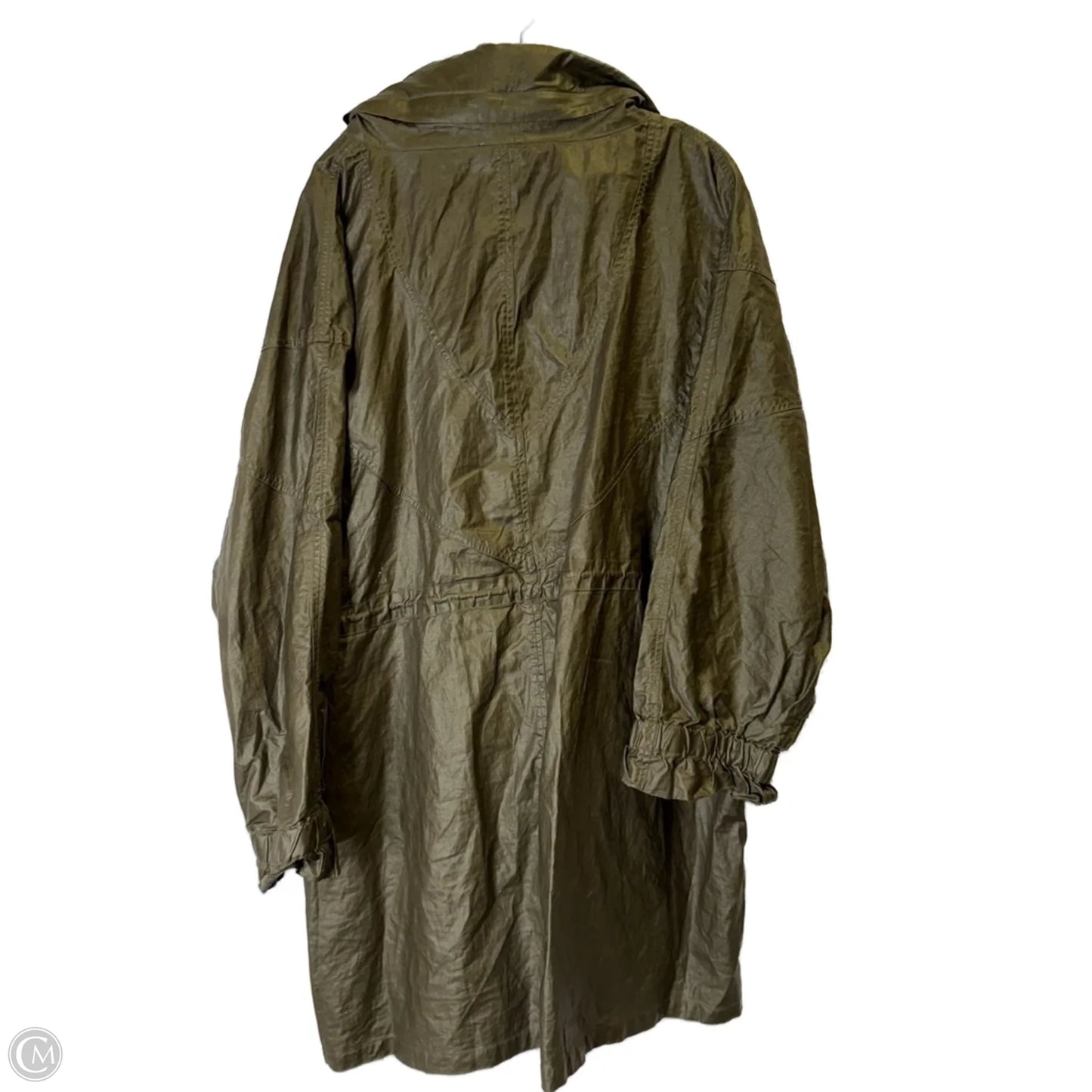 Jacket Moto By Clothes Mentor In Bronze, Size: 4
