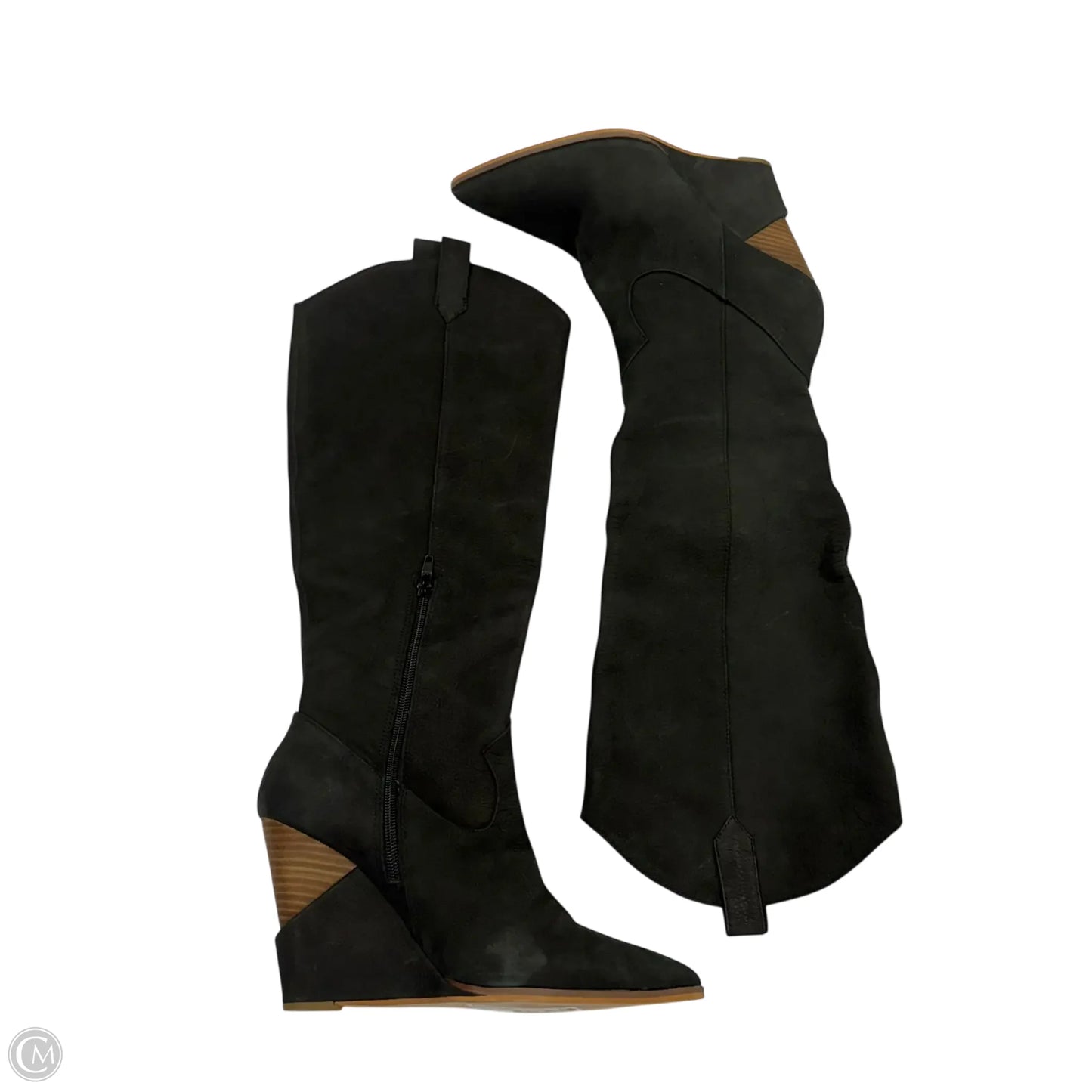 Boots Mid-calf Heels By Jessica Simpson In Black, Size: 8.5