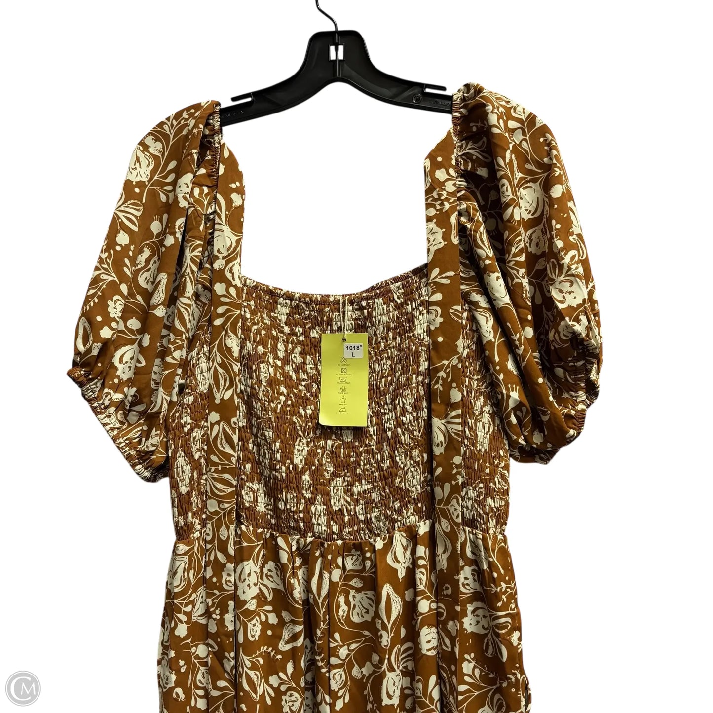 Jumpsuit By Clothes Mentor In Brown, Size: L