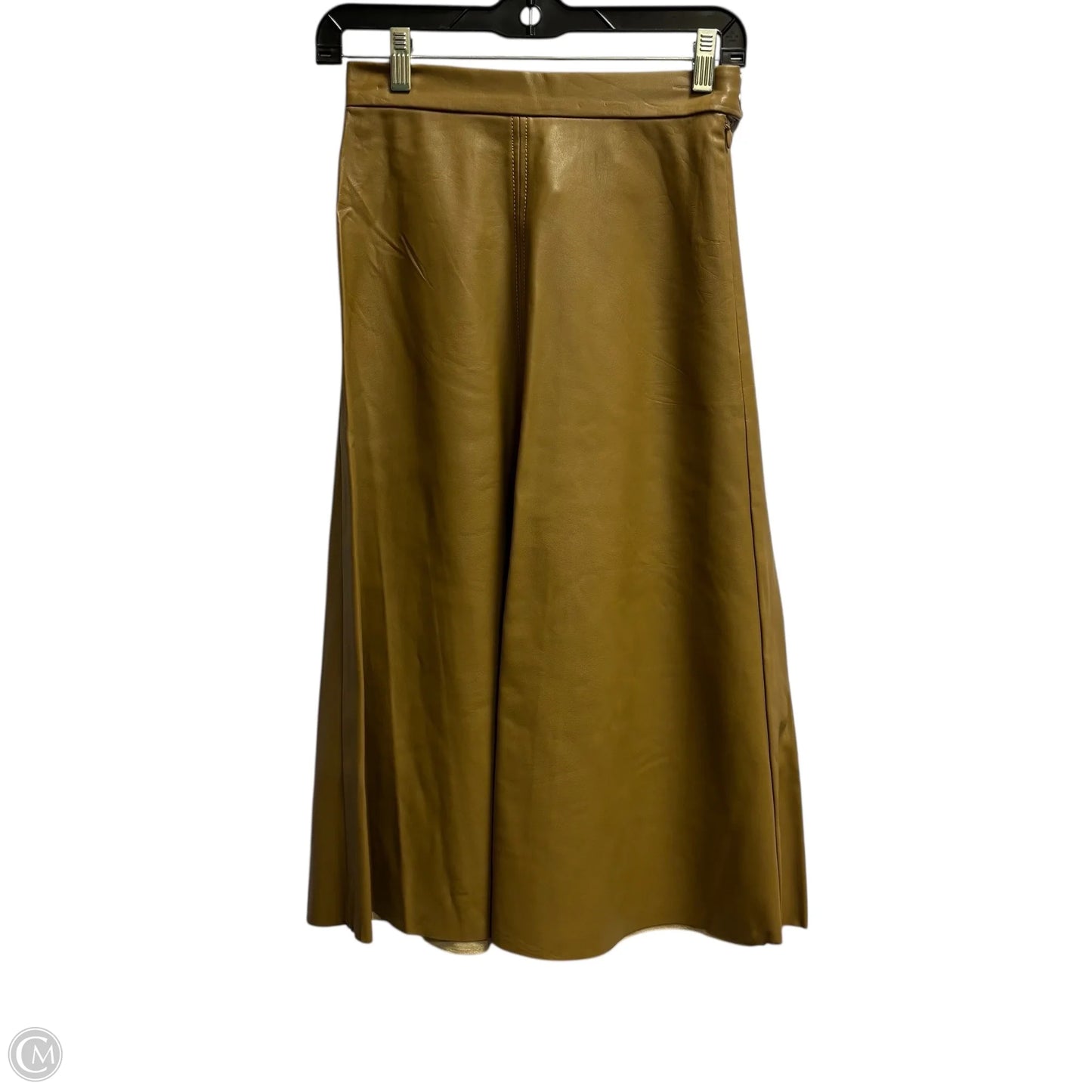 Skirt Midi By H&m In Beige, Size: 2