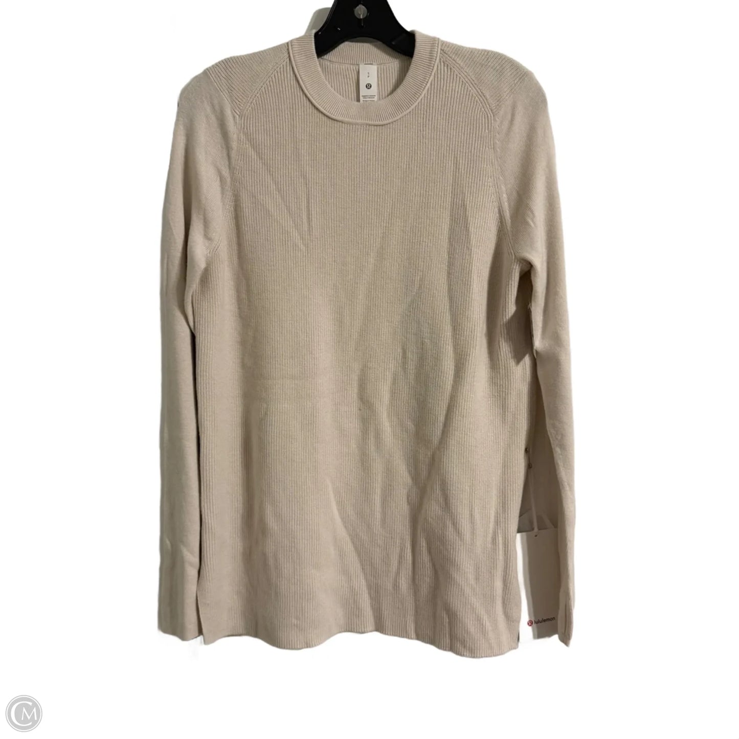 Sweater By Lululemon In Cream, Size: S