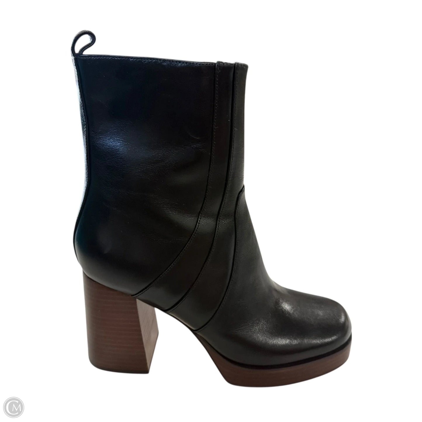 Boots Mid-calf Heels By Marc Fisher In Black, Size: 9.5