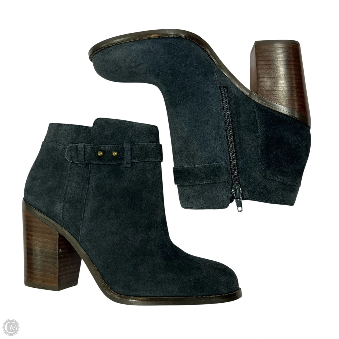 Boots Ankle Heels By Sole Society In Grey, Size: 7