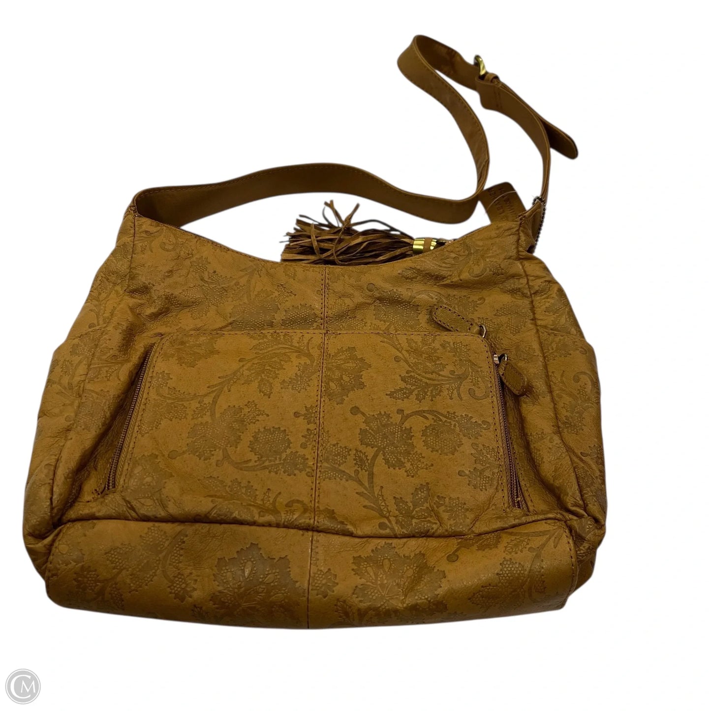 Handbag Leather By Clothes Mentor, Size: Medium