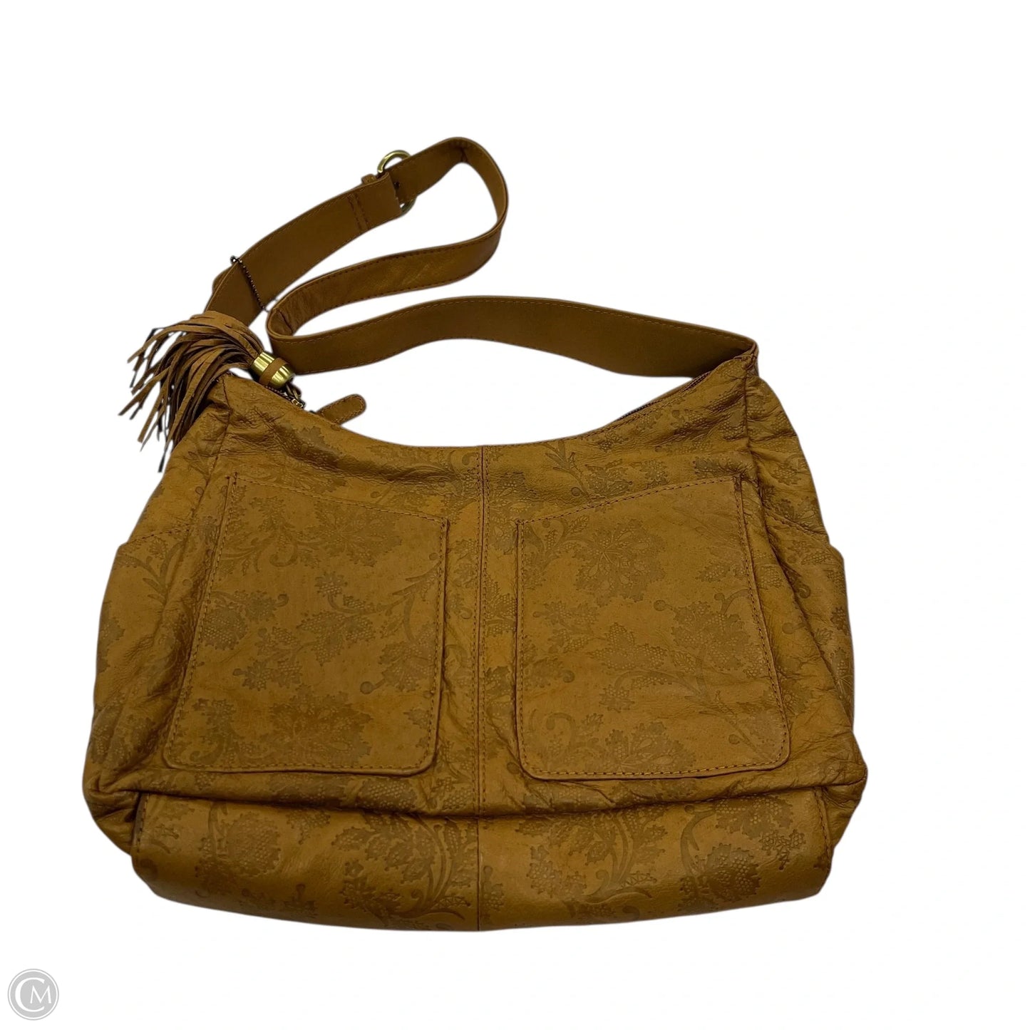 Handbag Leather By Clothes Mentor, Size: Medium