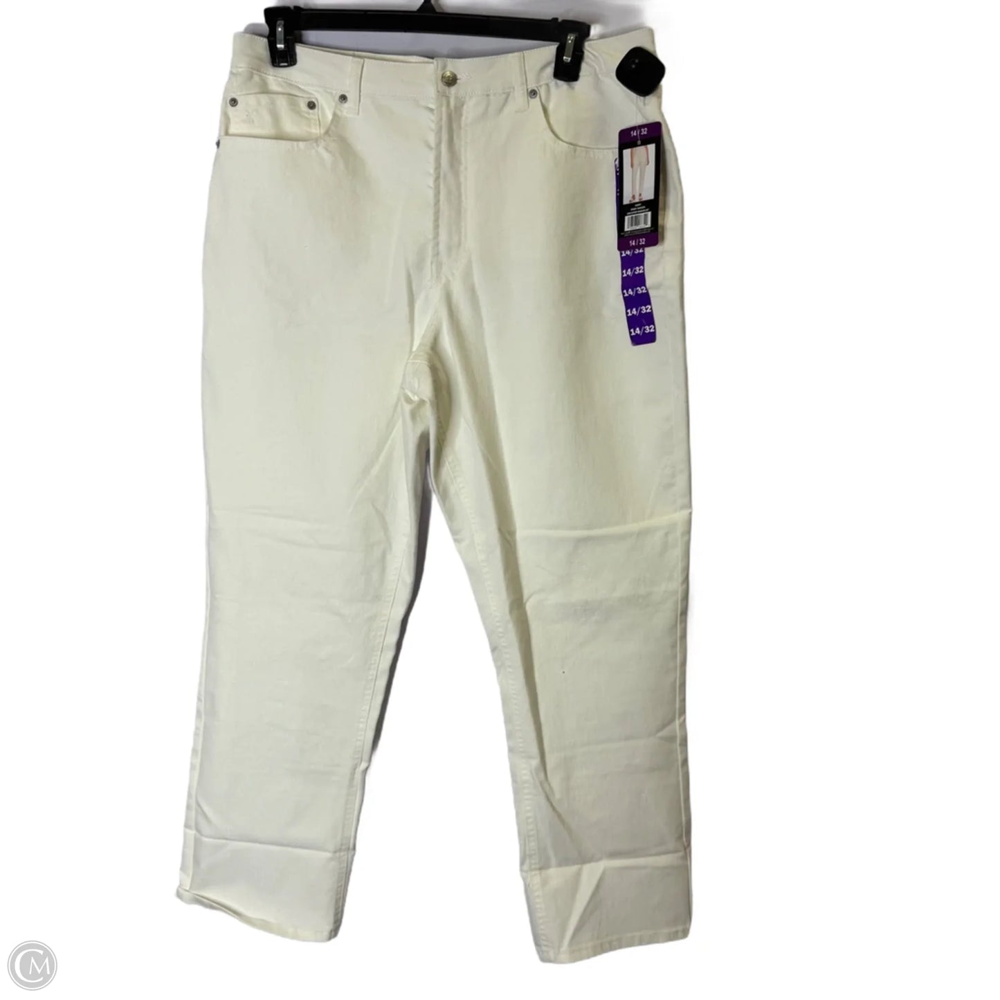 Jeans Straight By Cma In White, Size: 14