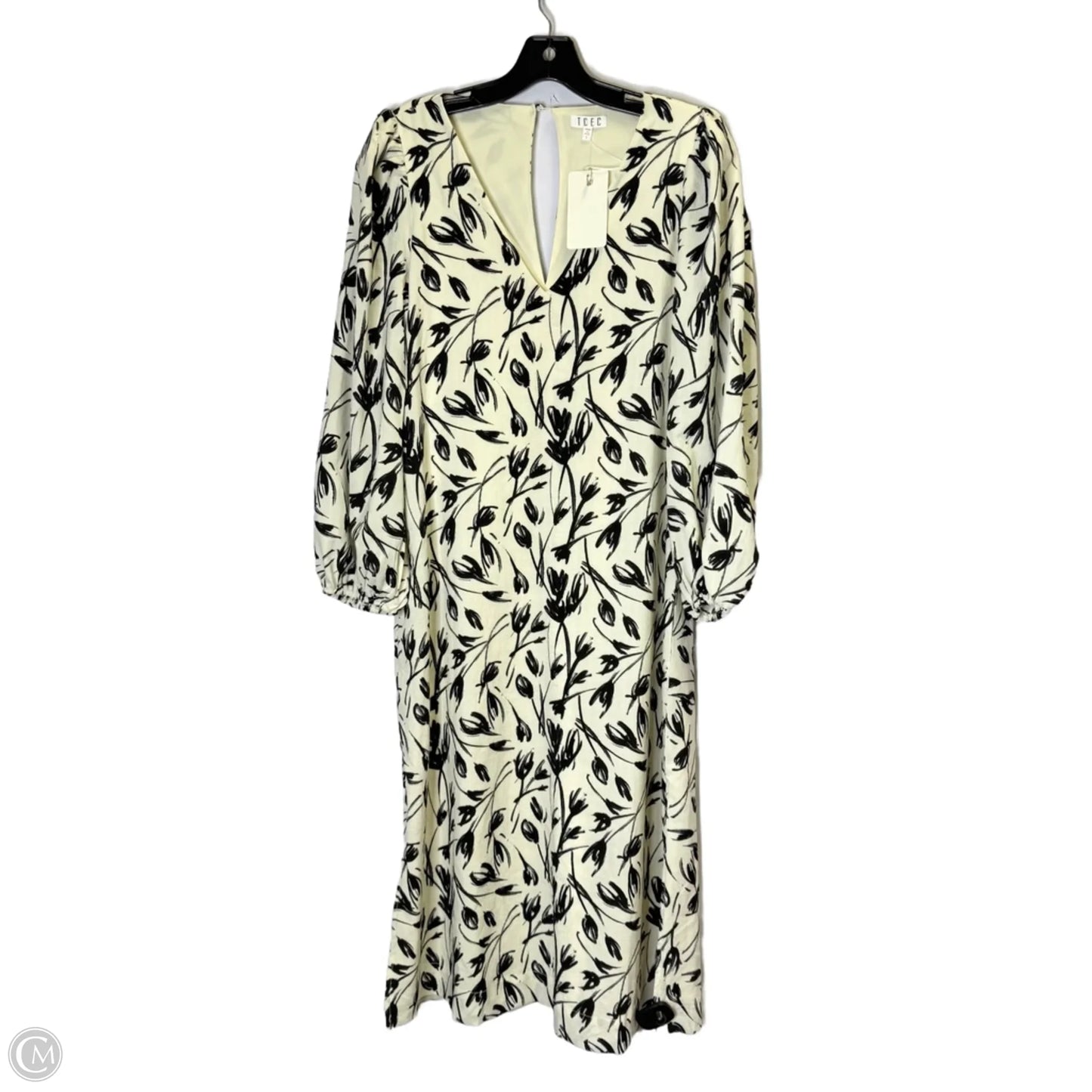 Dress Casual Maxi By Tcec In Black & Cream, Size: S