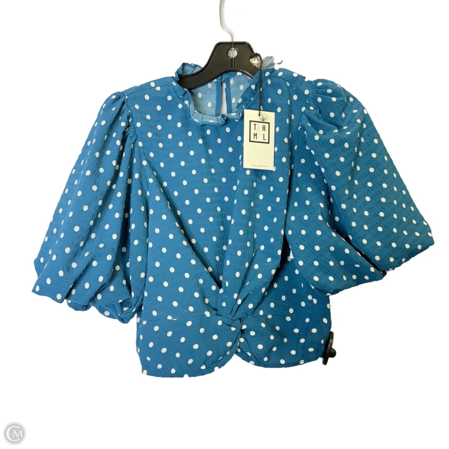 Top Short Sleeve By Thml In Polkadot Pattern, Size: Xs