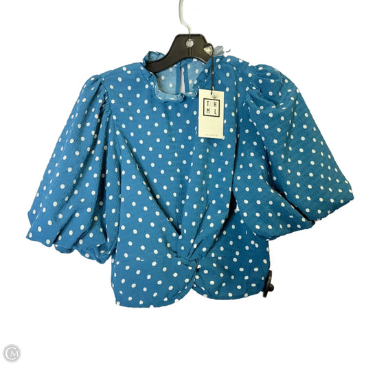 Top Short Sleeve By Thml In Polkadot Pattern, Size: Xs
