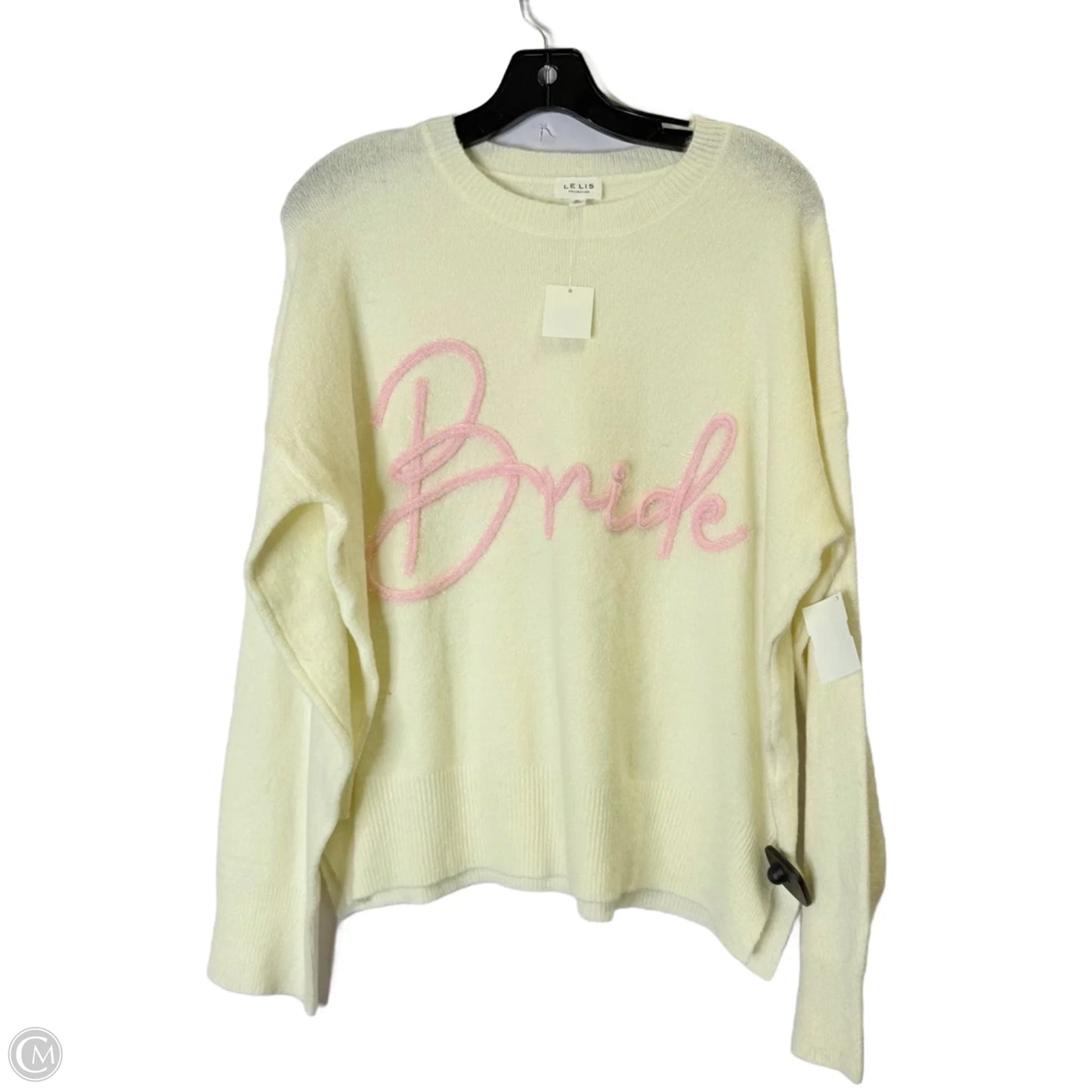 Sweater By Le Lis In Cream, Size: Xl